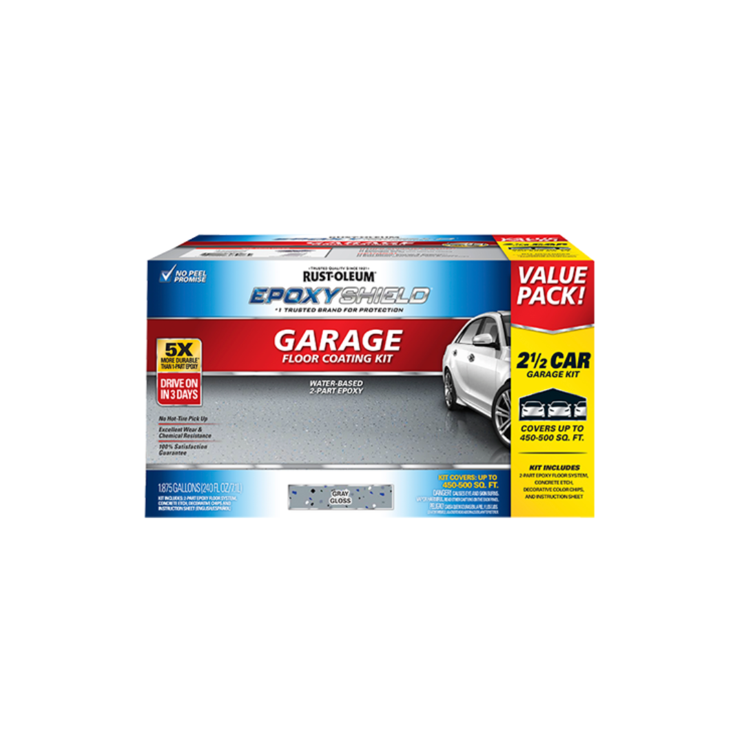 EPOXY Shield Garage Floor Kit (Gloss/Gray/1 Gal)