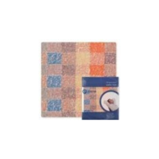 Squared Kitchen Towel (40x40cm, Brown & Blue)