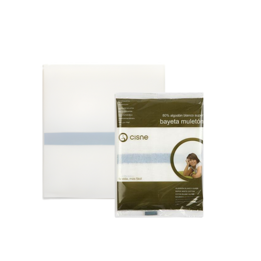 Super-Woven Flannelette Duster (42x44cm, White)